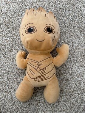 Marvel Baby Groot Plush Toy Tan Brown